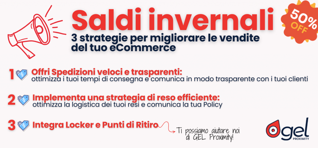 Saldi invernali 3 strategie per migliorare le vendite del tuo eCommerce GEL Proximity